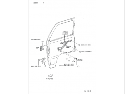 Window regulator - front